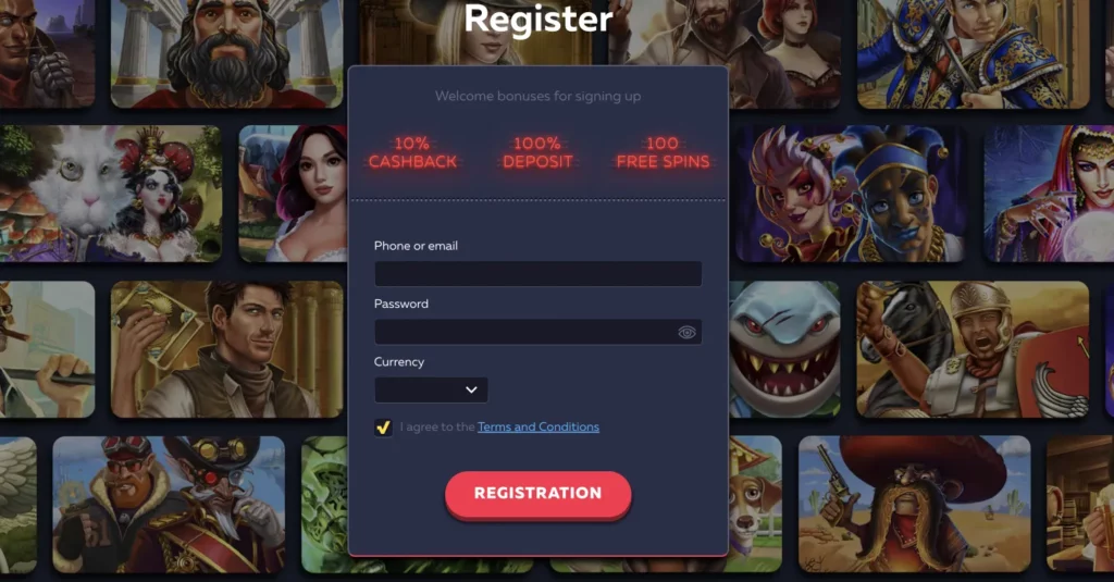 Idite na web stranicu Vavada Casino i registrirajte se u samo nekoliko koraka